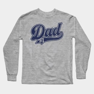 Number One Dad baseball style2 white Long Sleeve T-Shirt